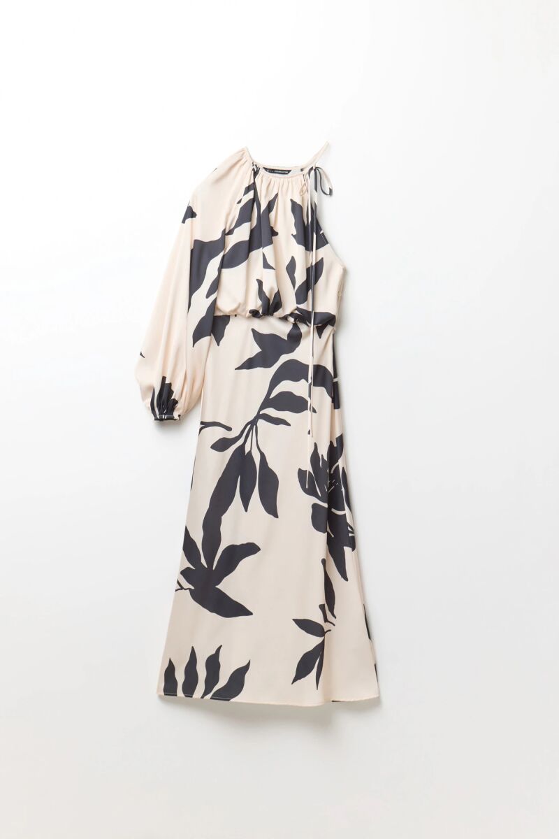 Vestido estampado.