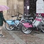 Nieve en la capital leonesa