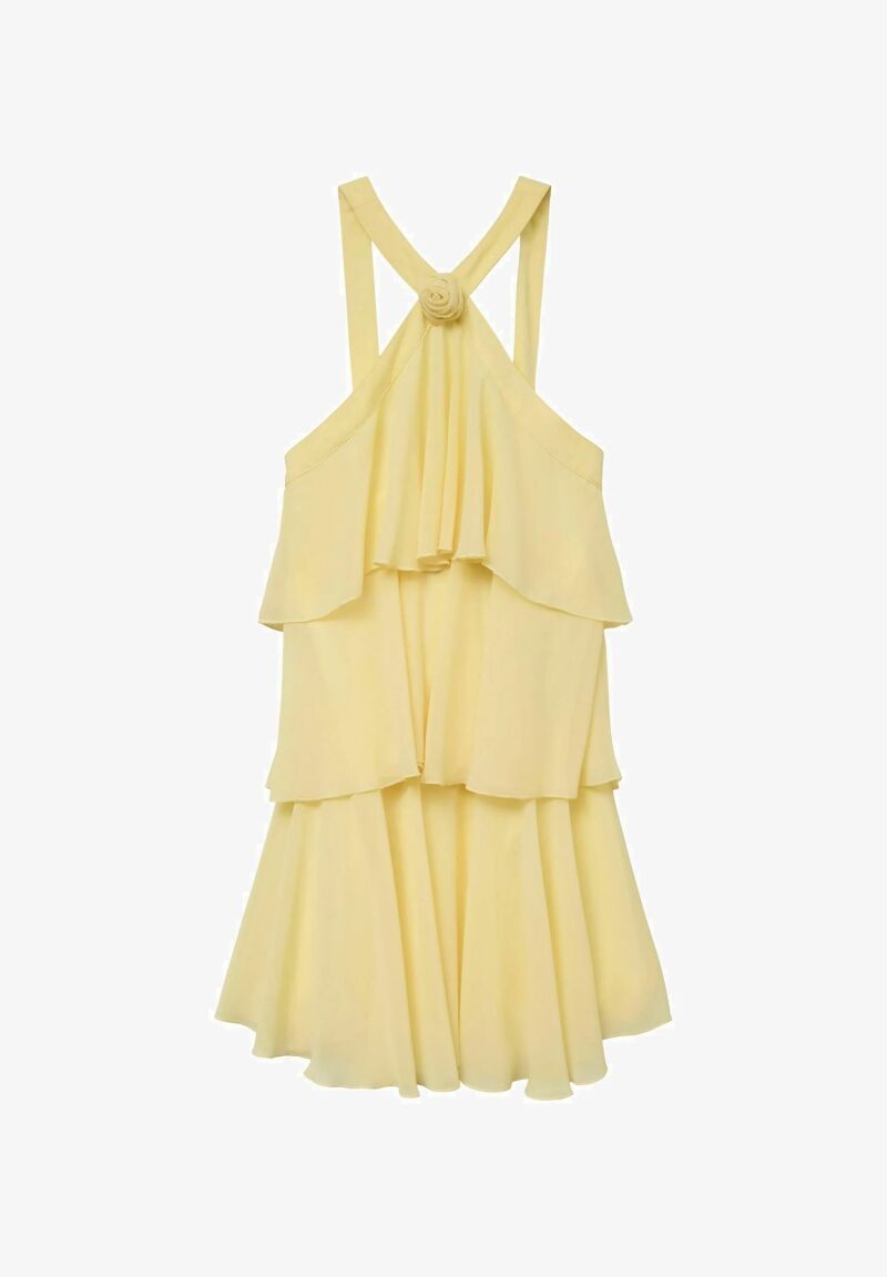 Vestido de volantes.