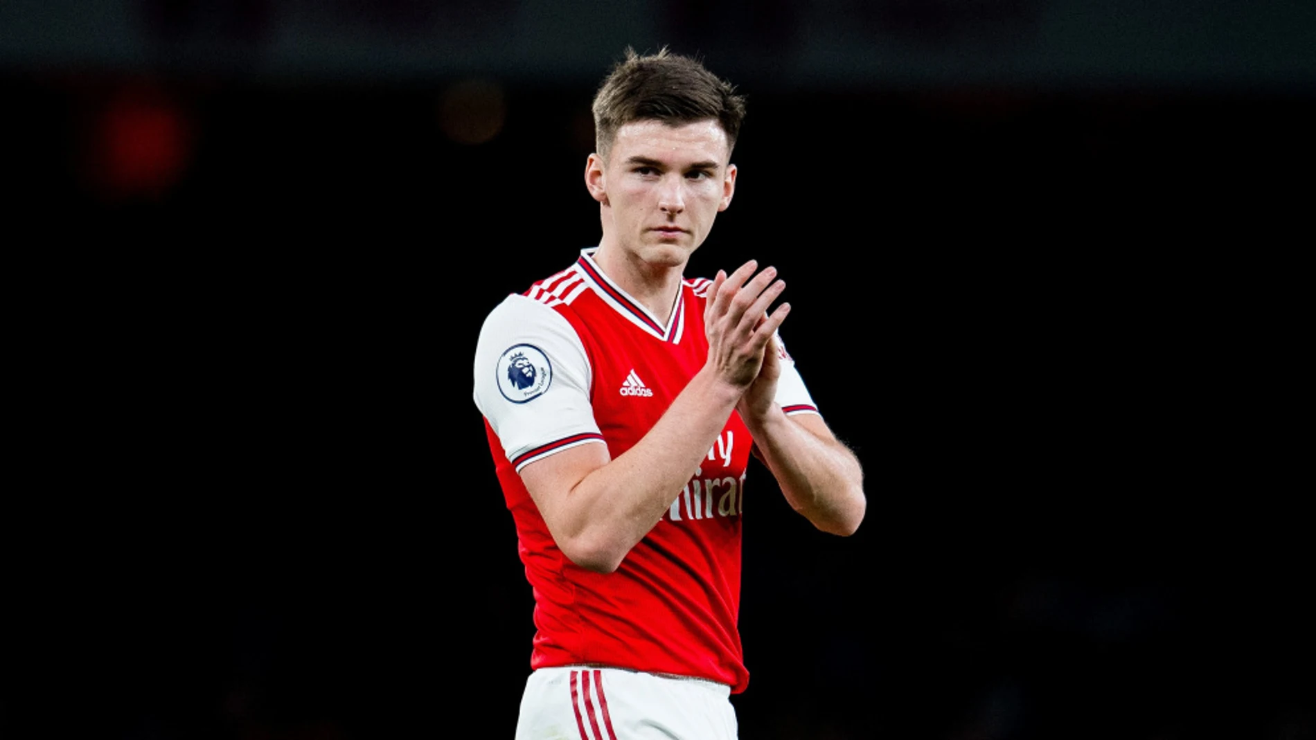 Kieran Tierney con el Arsenal