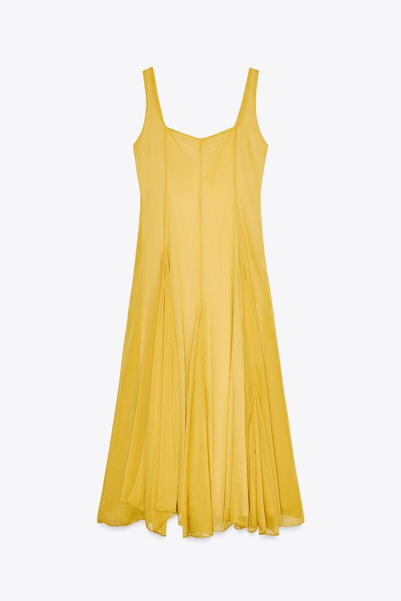 Vestido en mantequilla.