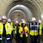 Díaz Ayuso, durante su visita a las obras