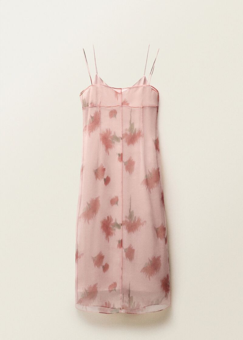 Vestido combinado.
