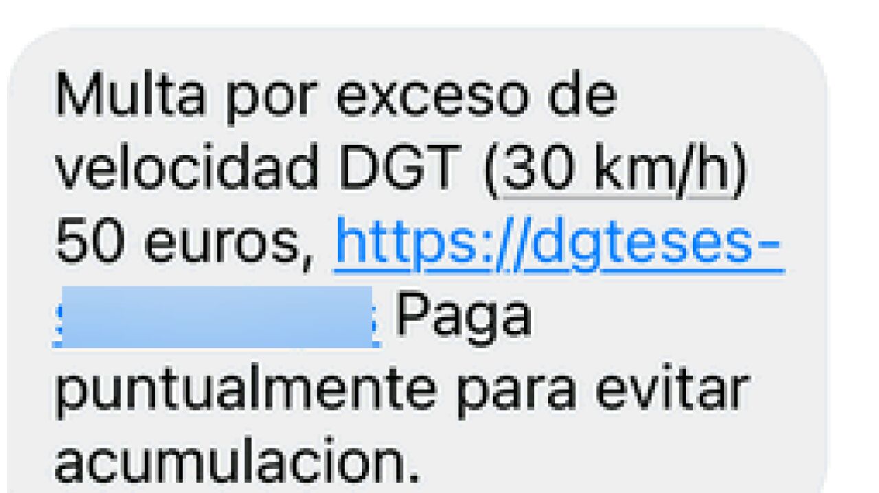 Si te llega una multa de la DGT a través de un SMS ten cuidado, podría ...