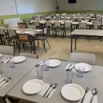 Imagen de archivo de un comedor escolar