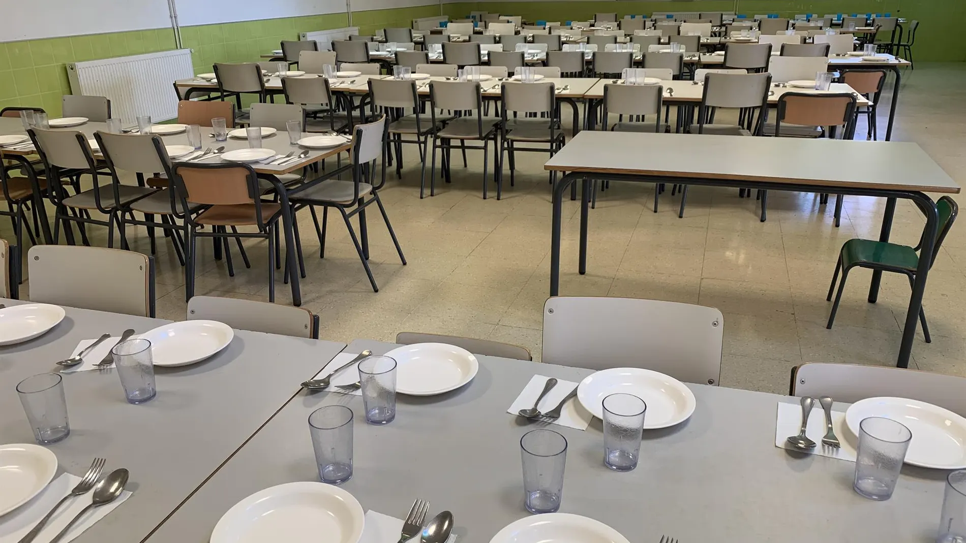 Imagen de archivo de un comedor escolar