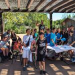 Niños participantes en el anterior campamento de Aspaym en Cubillos del Sil