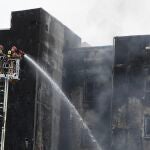 Incendio en un edificio del barrio de Grapa en la ciudad de Castellón