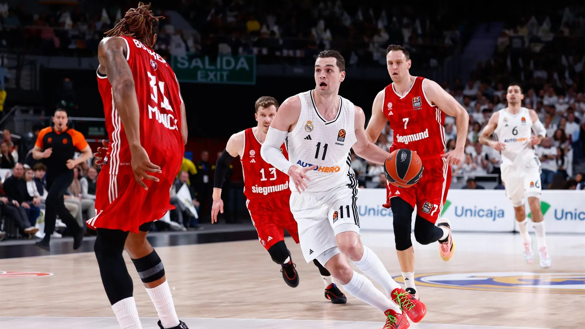 Mario Hezonja, durante el partido entre el Real Madrid y el Bayern