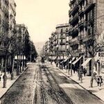 La calle Aribau de Barcelona hace 100 años