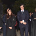Eugenia Martínez Irujo, Tana Rivera y Sofía Palazuelo en la Madrugá en Sevilla.