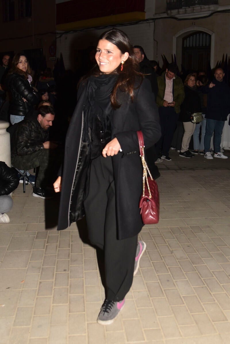 Tana Rivera en la Madrugá en Sevilla.