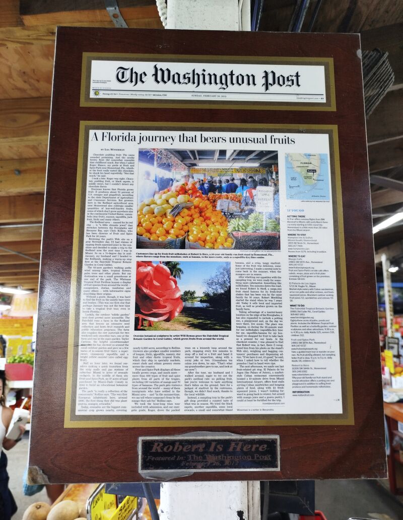 El prestigioso periódico norteamericano &quot;The Washington Post&quot; escribió un reportaje sobre &quot;Robert is here&quot;