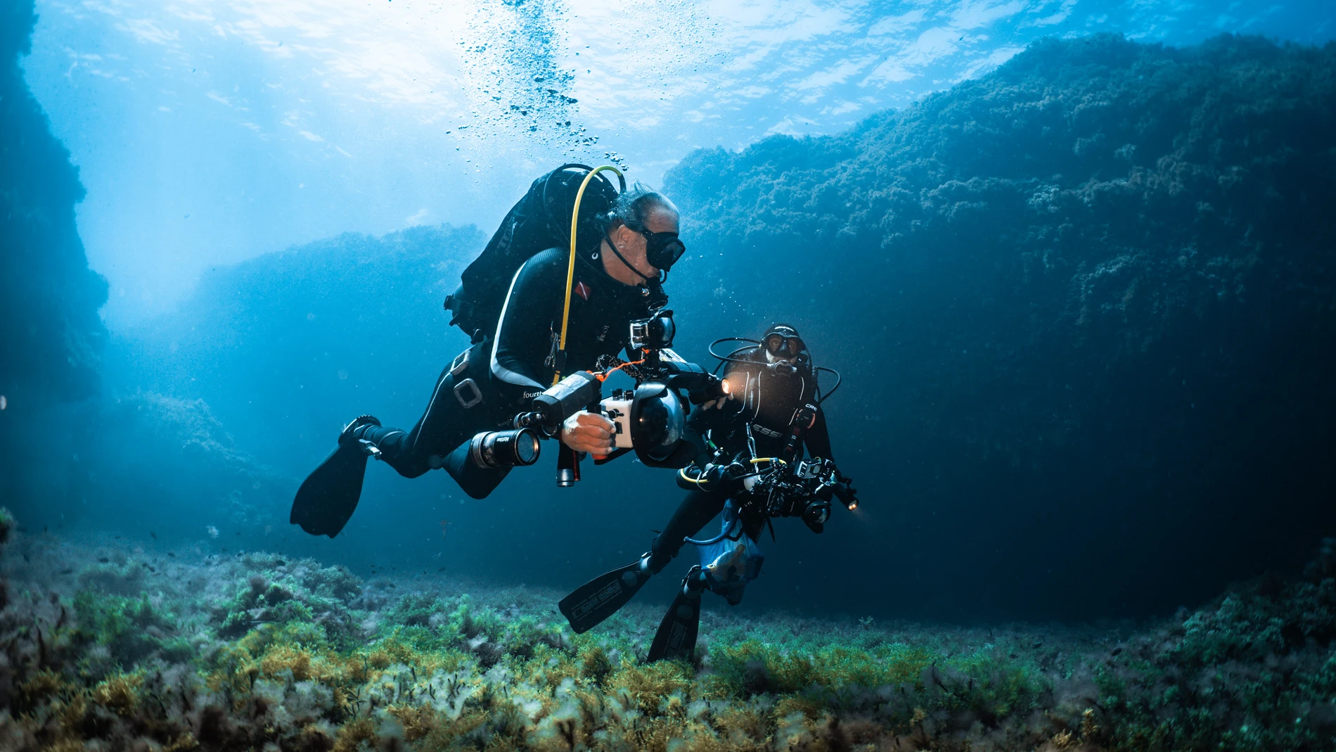 (Foto de ARCHIVO) Investigadores durante la exploración en Skerki REMITIDA / HANDOUT por OCEANOGRÀFIC Fotografía remitida a medios de comunicación exclusivamente para ilustrar la noticia a la que hace referencia la imagen, y citando la procedencia de la imagen en la firma 09/09/2023