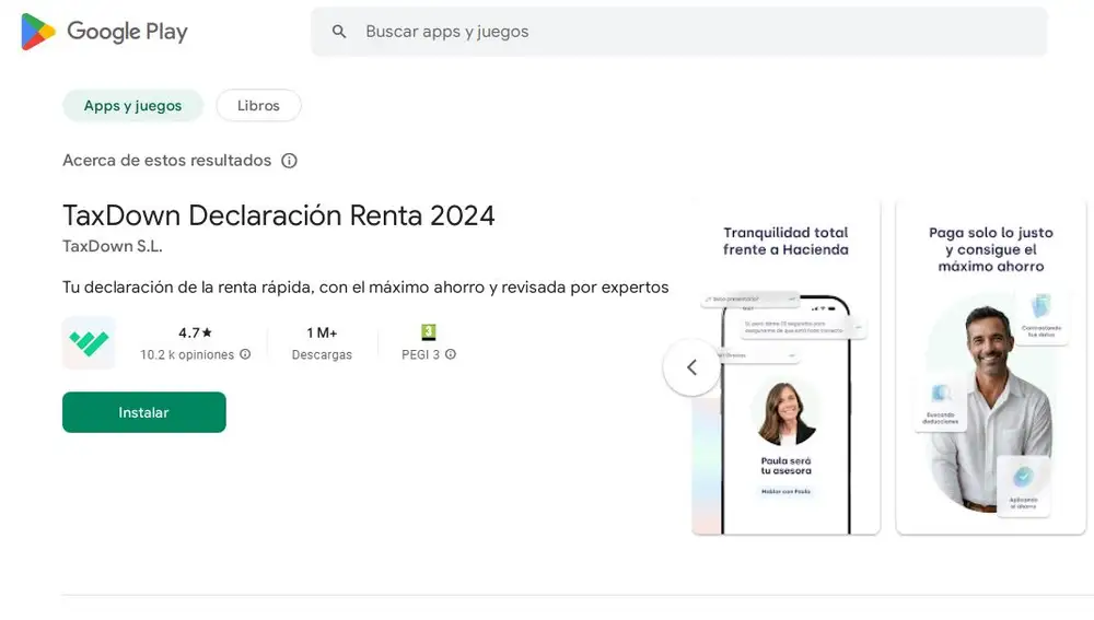 TaxDown está disponible en iOS y Android