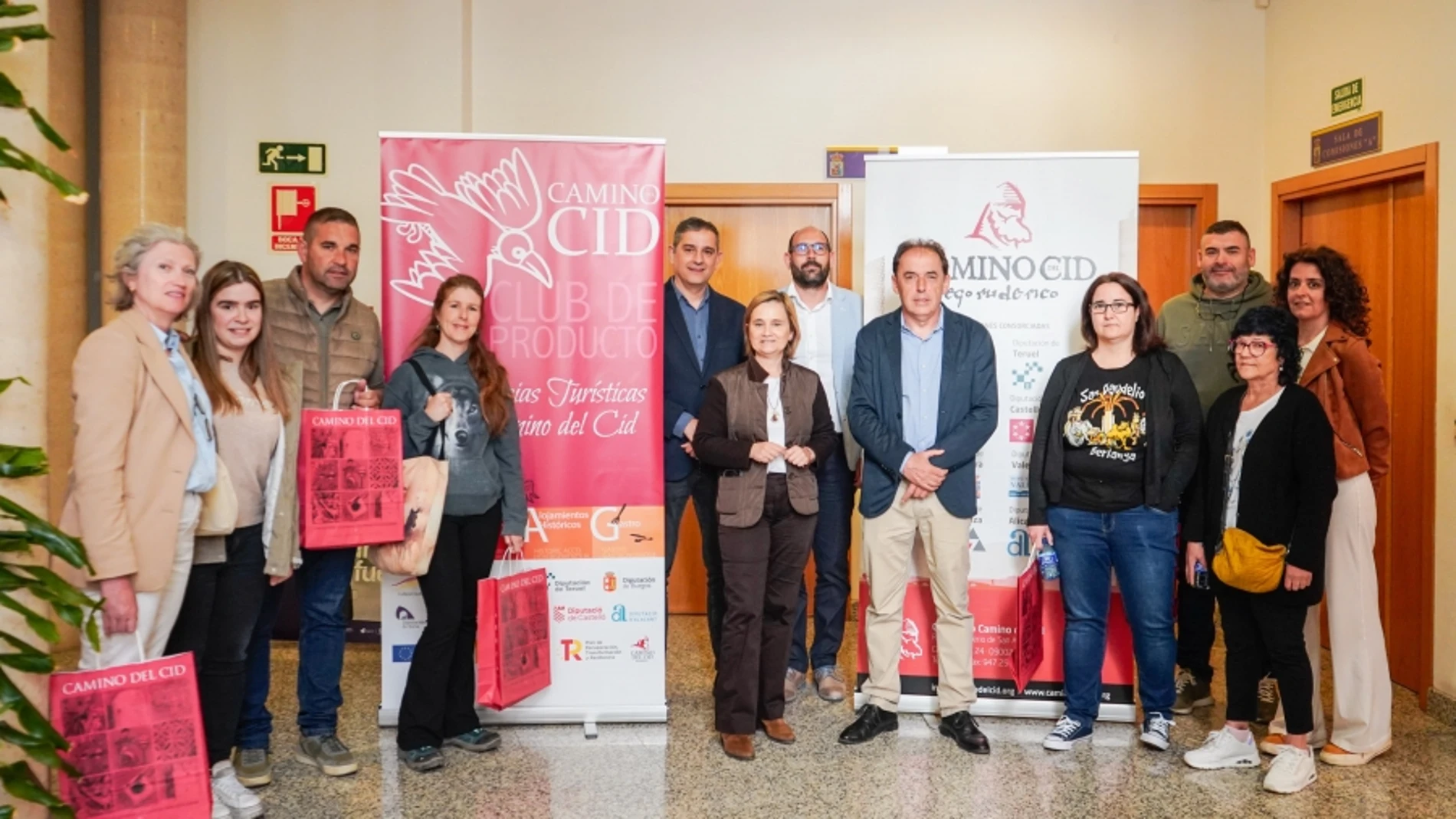El presidente de la Diputación de Soria, Benito Serrano, recibe al Consorcio del Camino del Cid