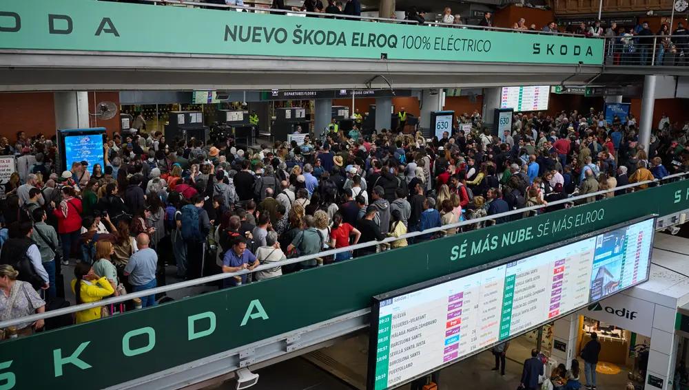Aspecto que presentaba la estación de Atocha