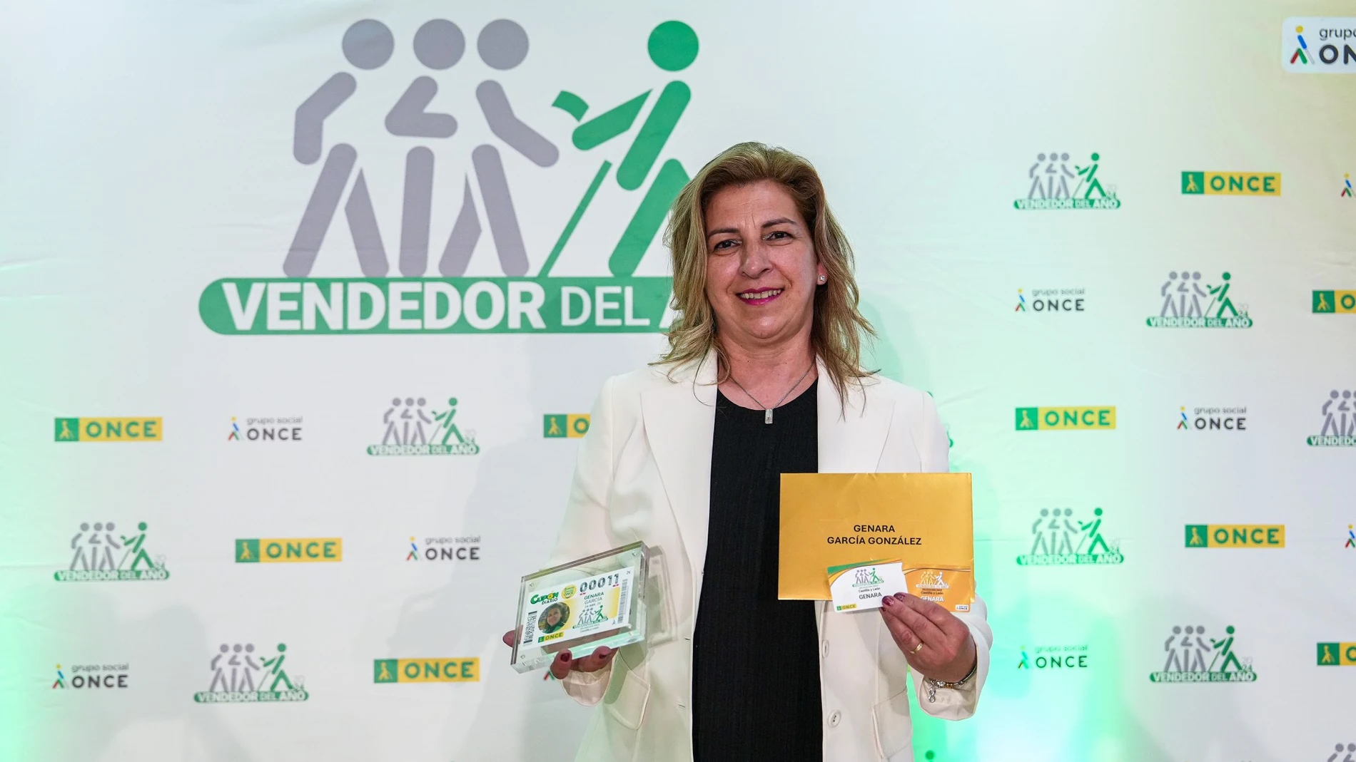 Genara García, mejor vendedora de la ONCE en Castilla y León durante 2024