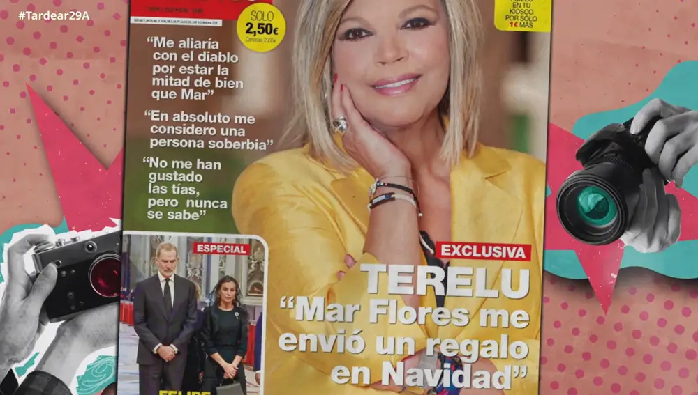 Terelu Campos protagoniza la última portada de la revista "Diez Minuntos"