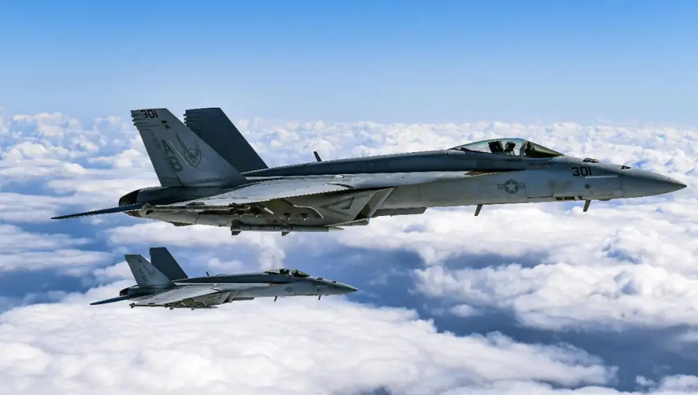 F/A-18 Super Hornet de la Marina de Estados Unidos