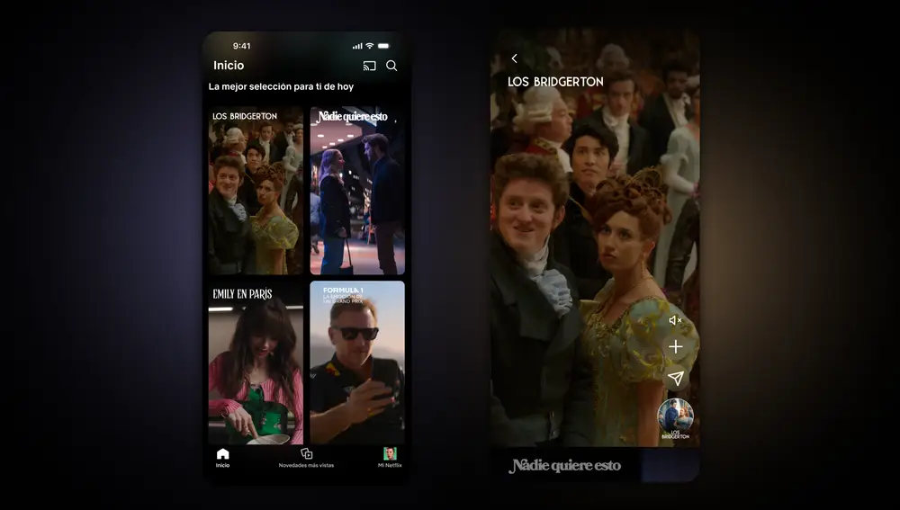 El nuevo feed de vídeo vertical de Netflix