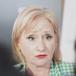 La consejera Leticia García atiende a los medios de comunicación para valorar la medida de Alcampo