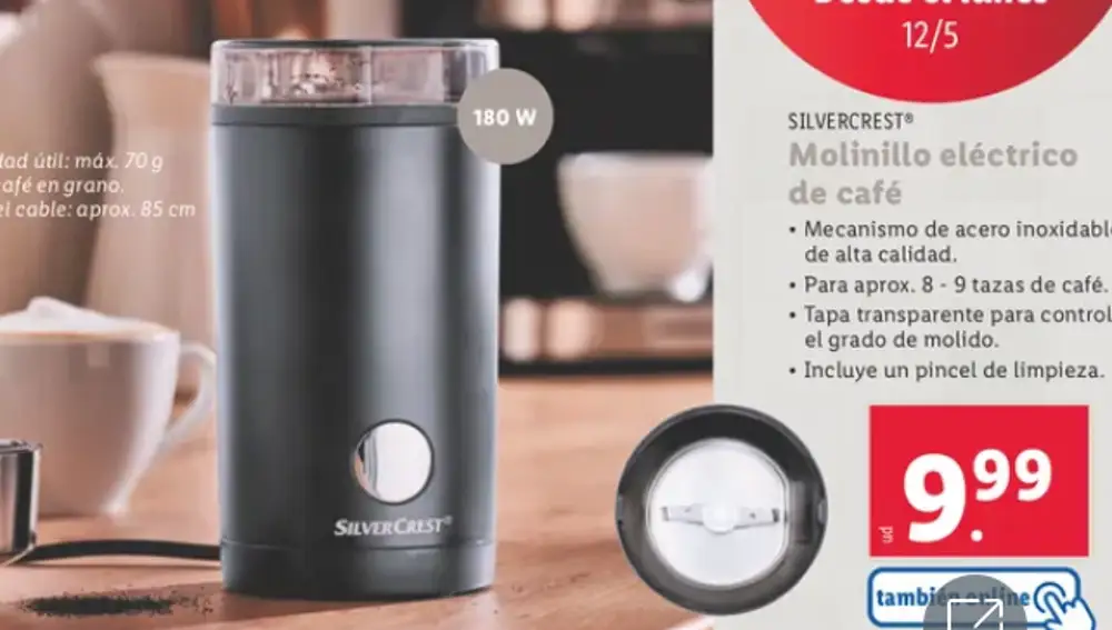 Molinillo eléctrico café Lidl