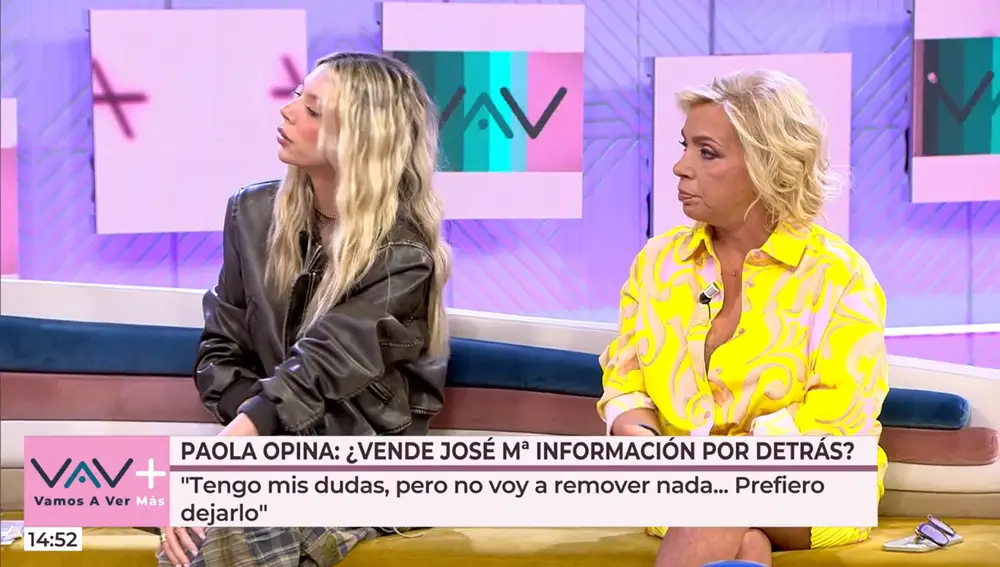 Alejandra Rubio y Carmen Borrego en "Vamos a ver"
