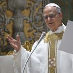 El Papa León XIV en la Capilla Sixtina del Vaticano