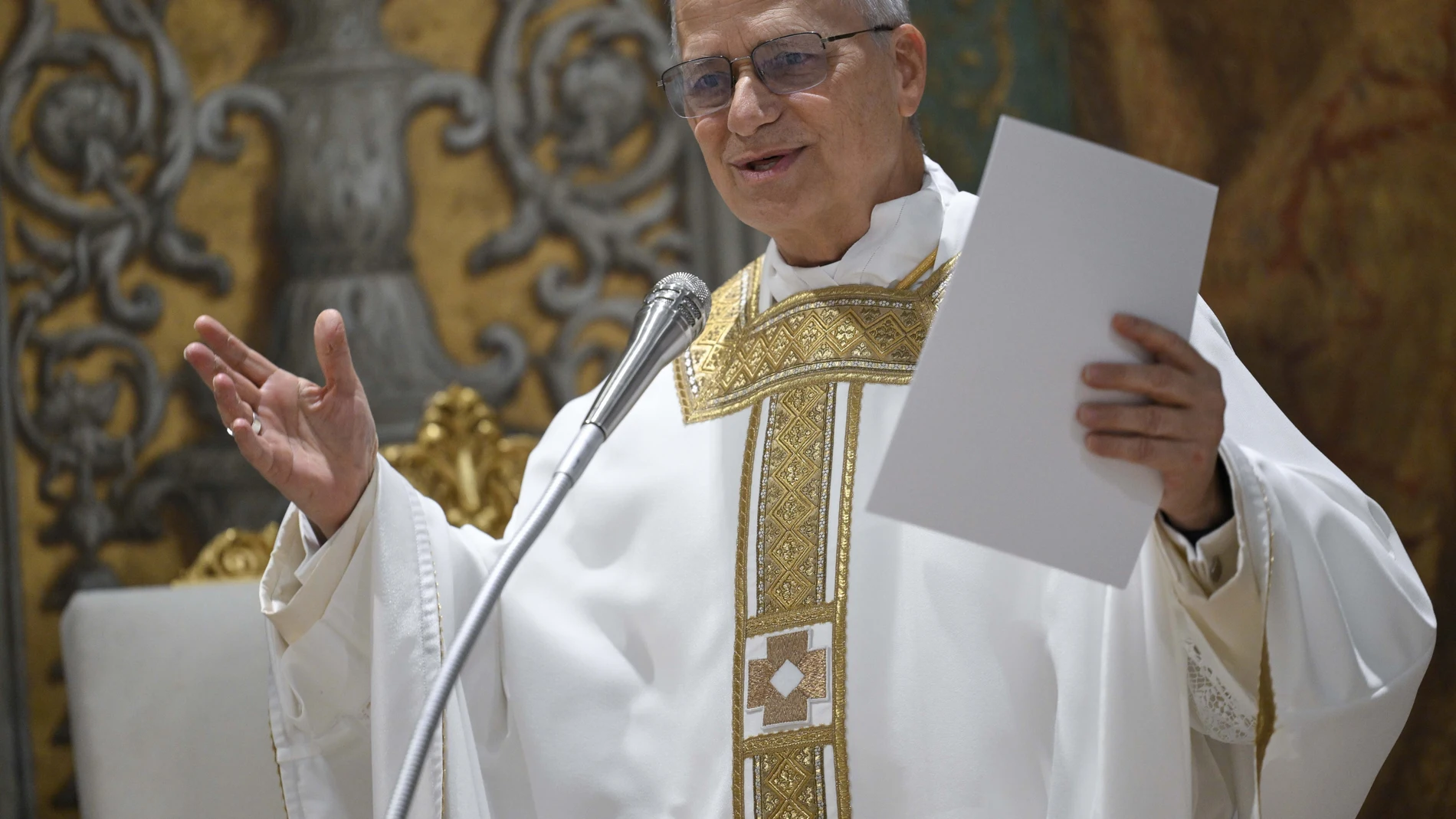 El Papa León XIV en la Capilla Sixtina del Vaticano