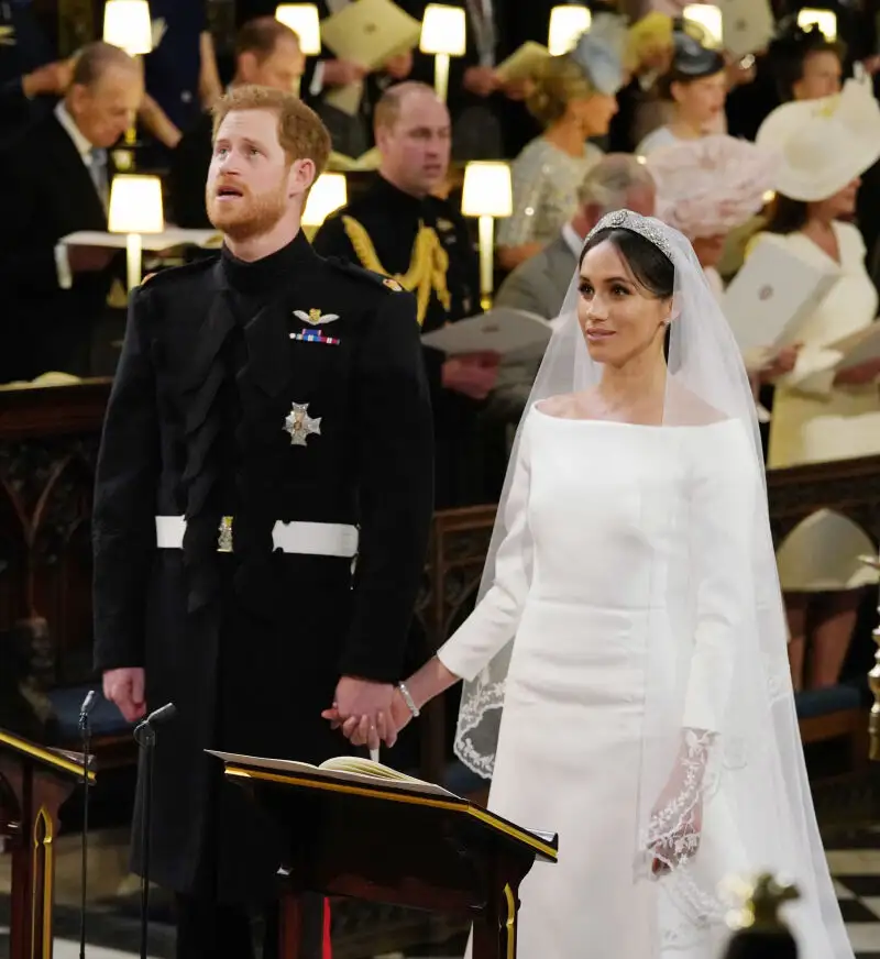 Vestido de novia de Meghan Markle en su boda con el príncipe Harry.