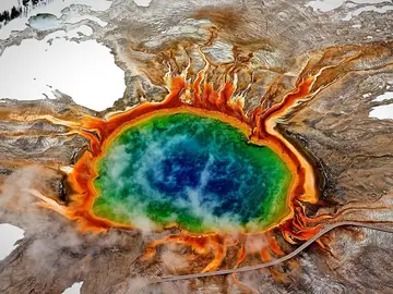 Imagen de la caldera de Yellowstone Caldera de Yellowstone cientificos descubren tapon magma impide erupción volcan