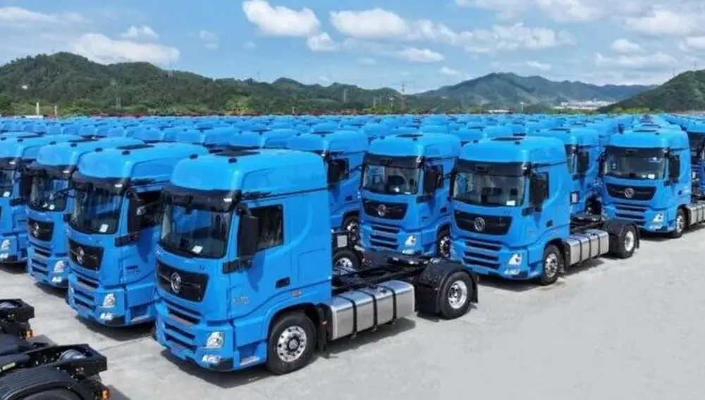 ZTO Express también cuenta con una flota de camiones "tradicionales"