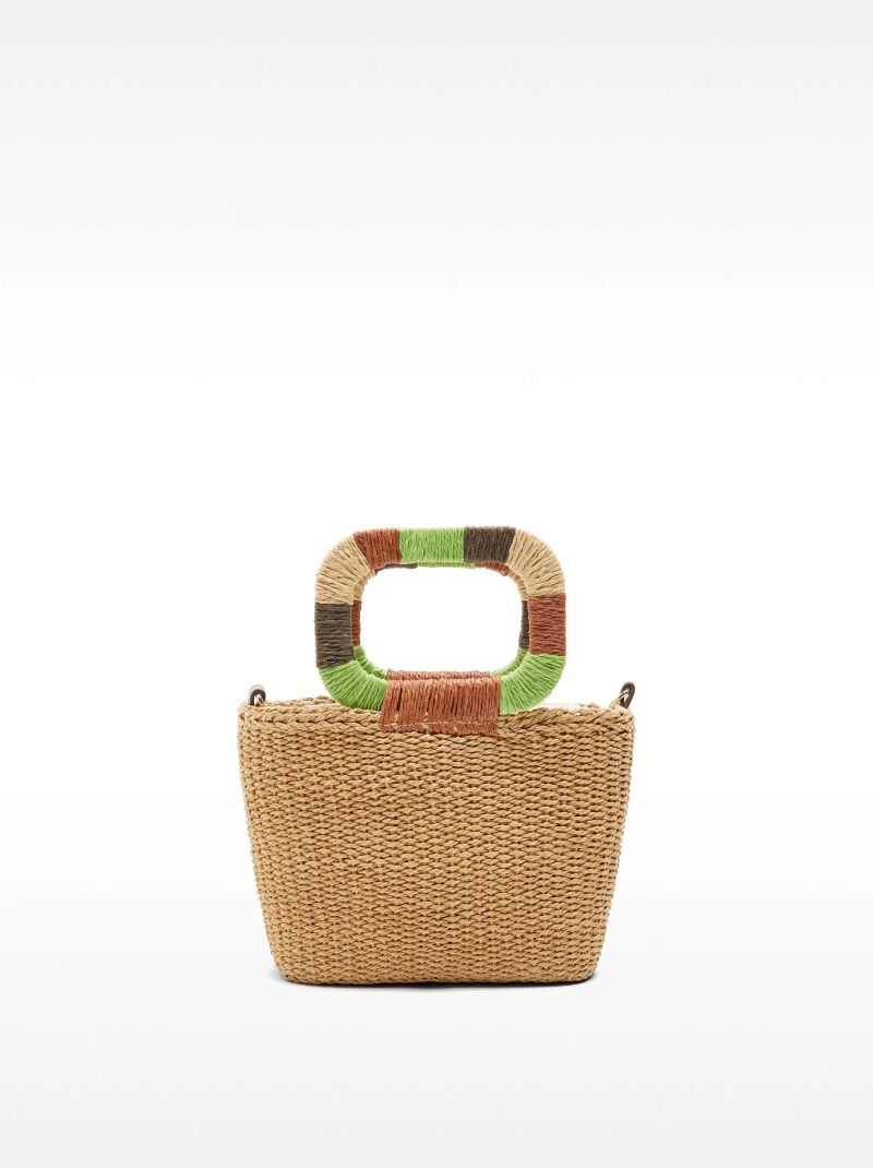 Bolso de rafia.