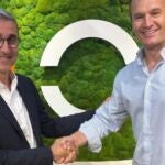 Laurent Martinez junto al consejero delegado de Masorange, Meinrad Spenger