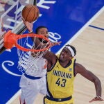 Pascal Siakam fue imparable para la defensa de los Knicks