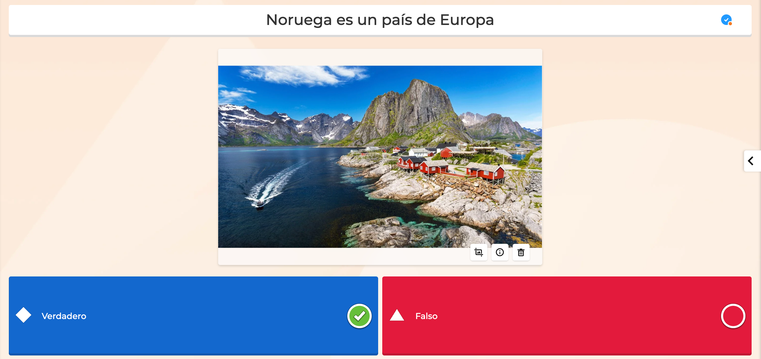 Pregunta de verdadero o falso