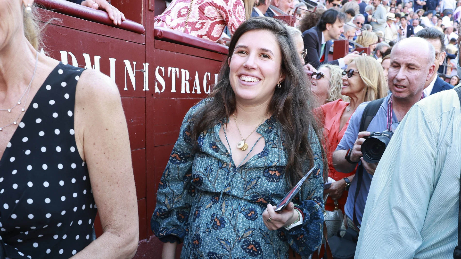 El look premamá de Teresa Urquijo.