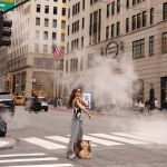 El look de María Pombo en Nueva York.