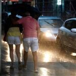 Fuerte tormenta en León