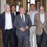 Carnero antes de cconocer el proyecto junto a José Javier Gordo y Álvaro Niero, entre otros