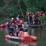 Búsqueda del joven en el río Pisuerga