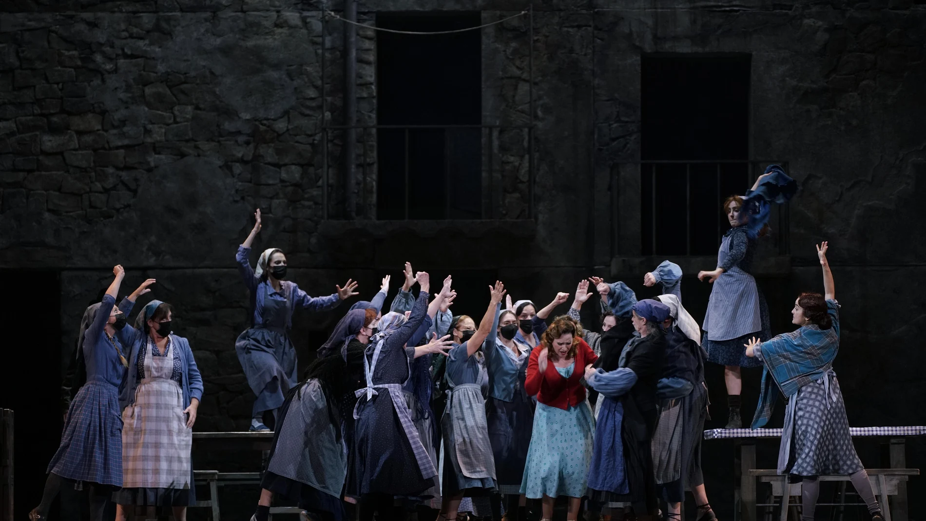 Imagen del pase general de 'La tabernera del puerto', en el Teatro de la Zarzuela