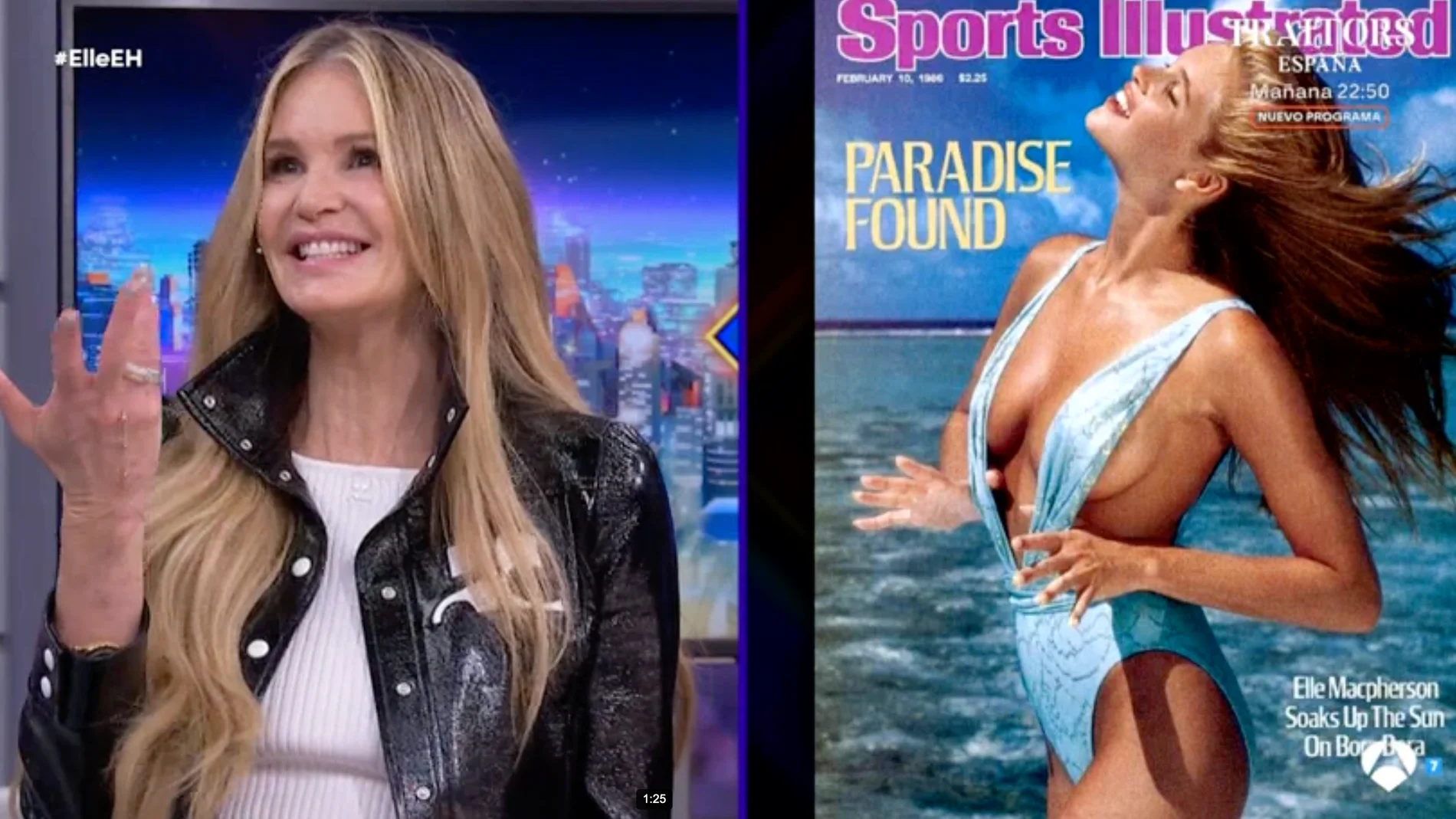 Captura de Elle Macpherson en 'El Hormiguero'