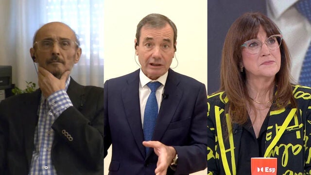 Javier Lambán, Tomás Gómez y Soraya Rodríguez en 'Espejo Público'