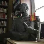 Un busto en la sede de la Fundación Franco en Madrid