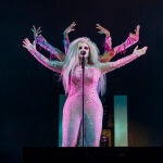 Alaska en una actuación de Fangoria 