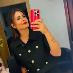 El total look negro de Nuria Roca.