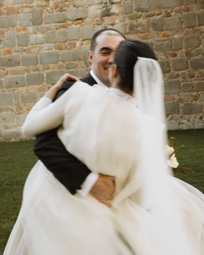 Novios el día de su boda