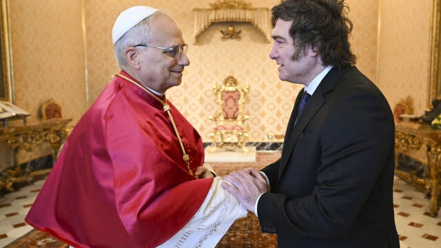 Vaticano/Argentina.- León XIV y Milei abogan por una paz "urgente" durante su primer encuentro en el Vaticano